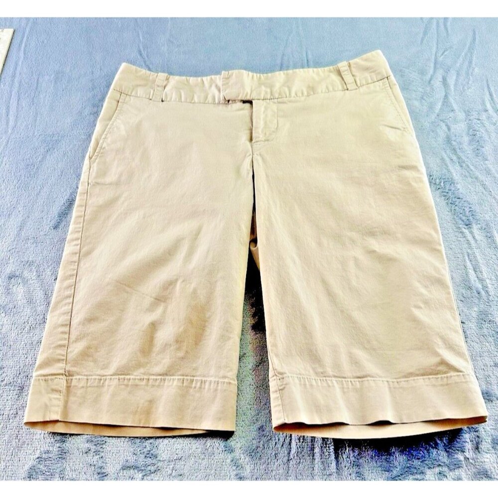 Mossimo Bermuda Shorts Women’s Size 6 Cotton 11.5" Inseam Mid‎ Rise 16" Waist
